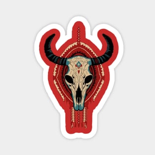 Bull skull Magnet