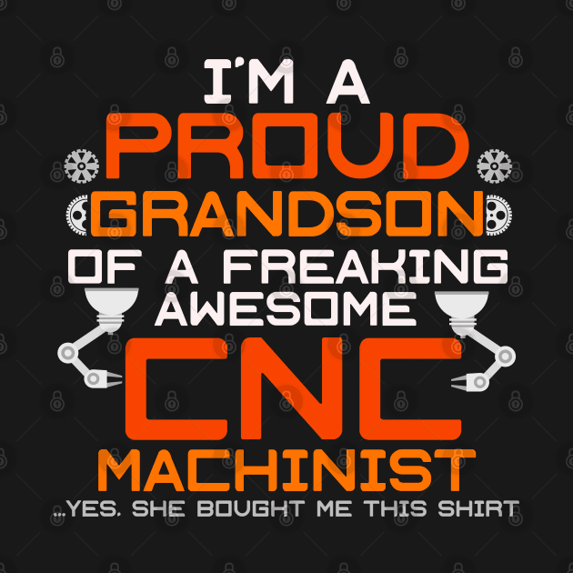 CNC Machinist Funny T-Shirt Hard Work Machine Operator by lateefo