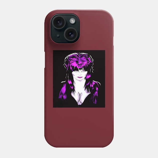 Mistress of the dark Phone Case by Art of EL Topo 