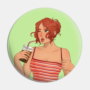 Iced Coffee Pin