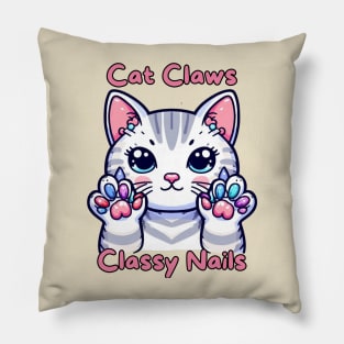 Cat claws nail artist Pillow