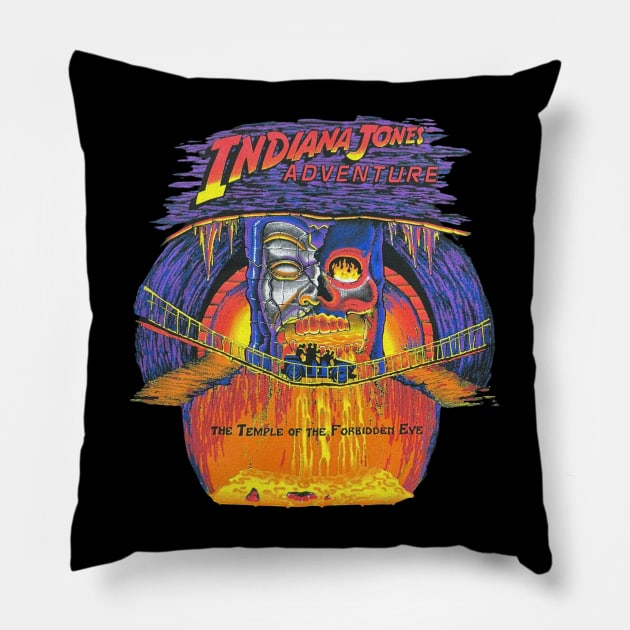 Indiana Jones Adventure Ride Pillow by whatsupnerds