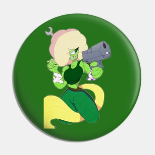 Gun Girl Speck Pin