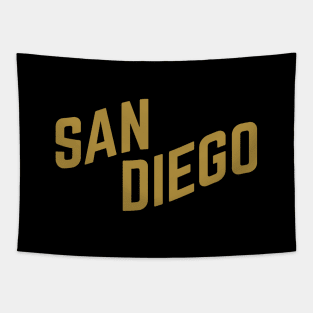 San Diego City Typography Tapestry