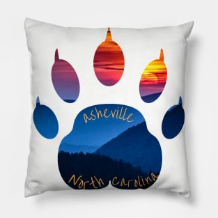 Bear Paw Asheville North Carolina Pillow