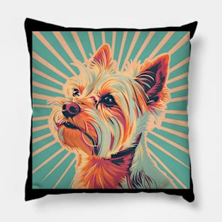 Silky Terrier in 80's Pillow