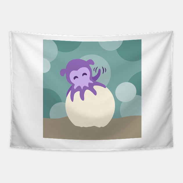 Flapjack Octopus Tapestry by OctopodArts