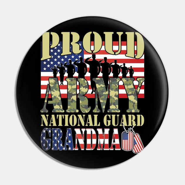 Proud Army National Guard Grandma Pin by busines_night