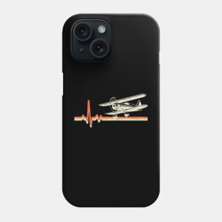 Pilot Funny Aviation Lover Quotes Airplane Heartbeat Phone Case