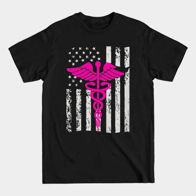 Disover Nurse american flag - Nurse American Flag - T-Shirt