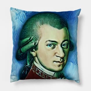 Wolfgang Amadeus Mozart Portrait | Wolfgang Amadeus Mozart Artwork 4 Pillow