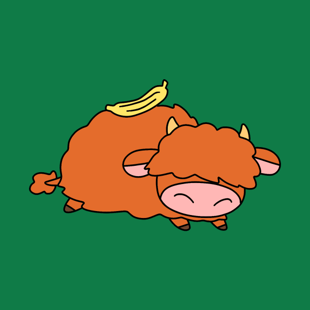 Banana Highland Cow by saradaboru