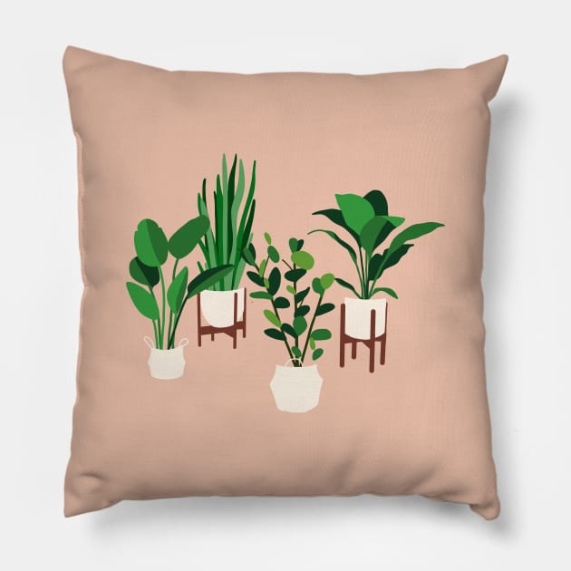 My houseplants Pillow by THESOLOBOYY