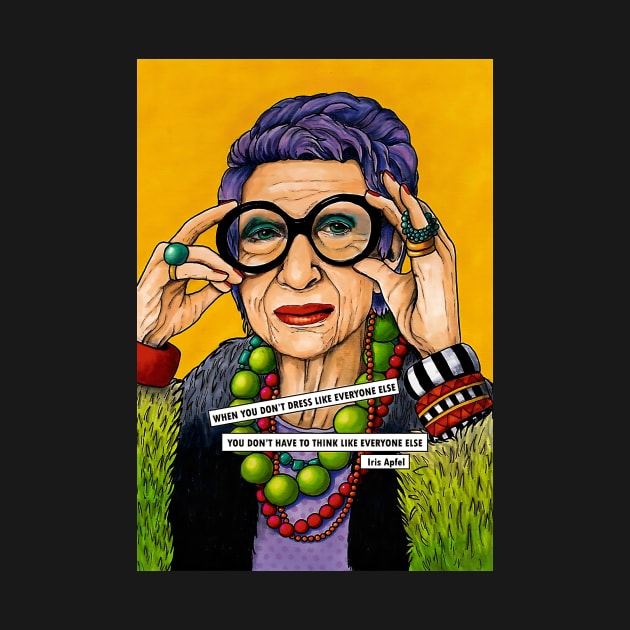 Iris Apfel You Don't Dress Like Everybody by The Prediksi 