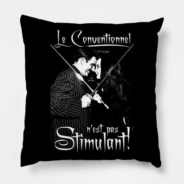 The Conventional Is Not Stimulating (French) Pillow by ImpArtbyTorg