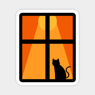 Cat in the window Magnet