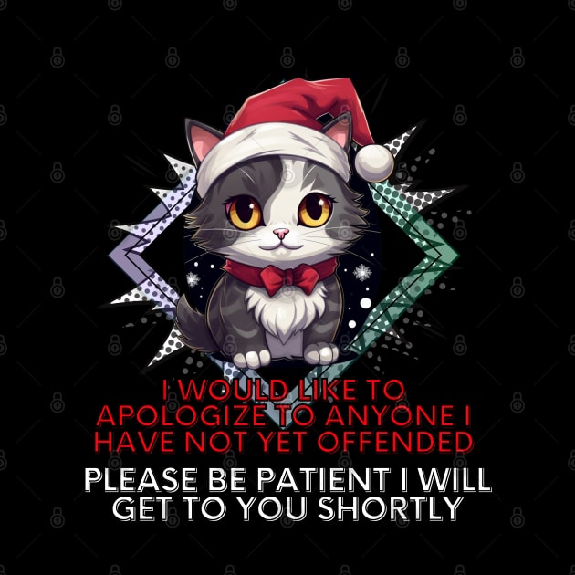 Sarcastic Christmas Cat by MaystarUniverse