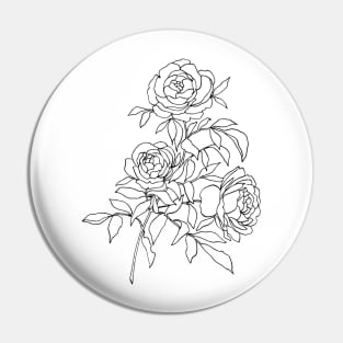 Old World Roses Pin