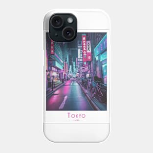 Abstract Vintage Retro Tokyo Japan Night Lights Phone Case