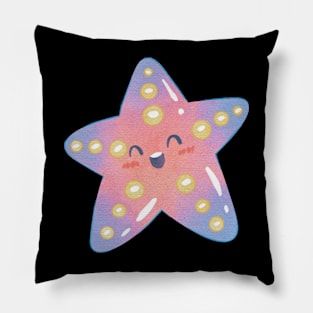 Watercolor Cute Starfish Pillow