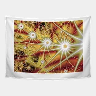 Spiky Flower Abstract Tapestry