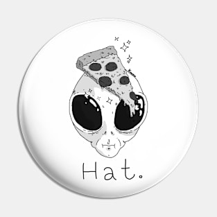 Alien Pizza Hat Pin