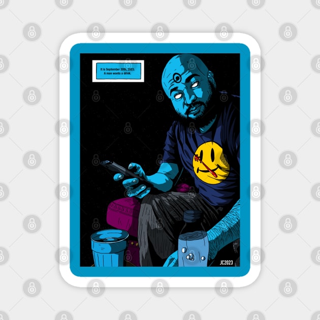 Stag Art Studios "Dr. Camacho" illustration (digital) Magnet by StagArtStudios