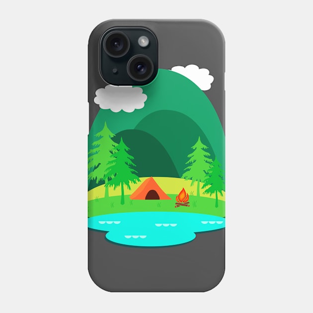 Camping Adventure Phone Case by julieerindesigns