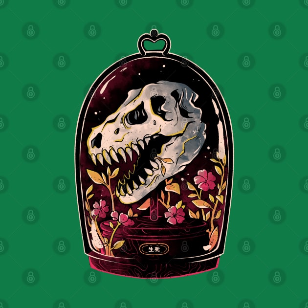 Dino Relic - Cute Flowers Skull Gift by eduely