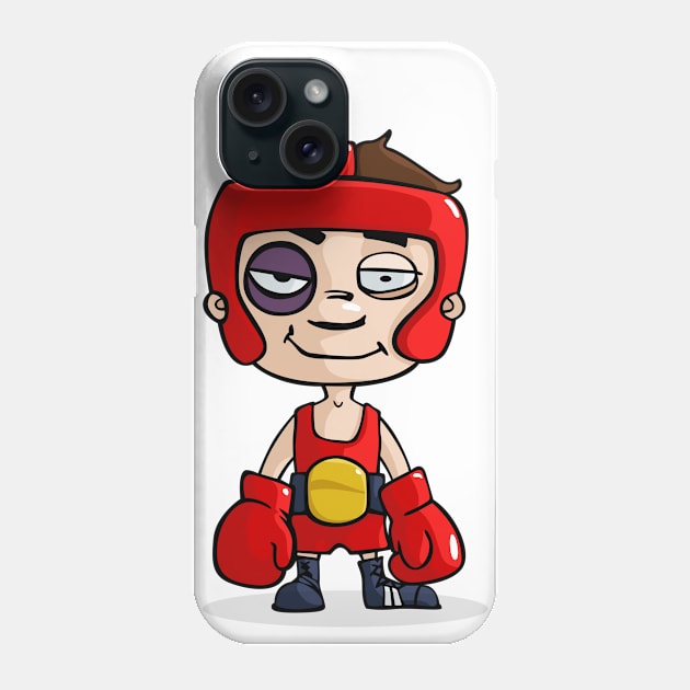 Boxing man Phone Case by JORDYGRAPH