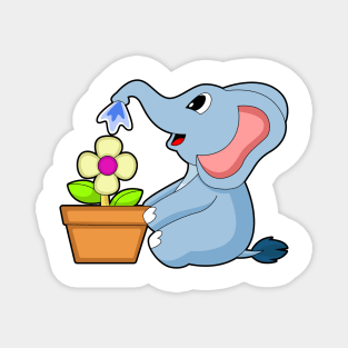 Elephant Plant pot Flower Magnet