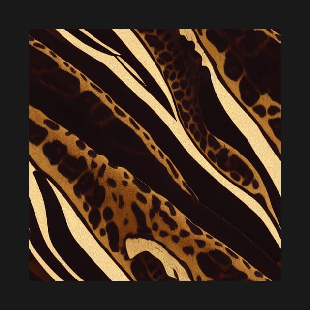 Stylized Big Cat Fur - Printed Faux Hide #14 by Endless-Designs