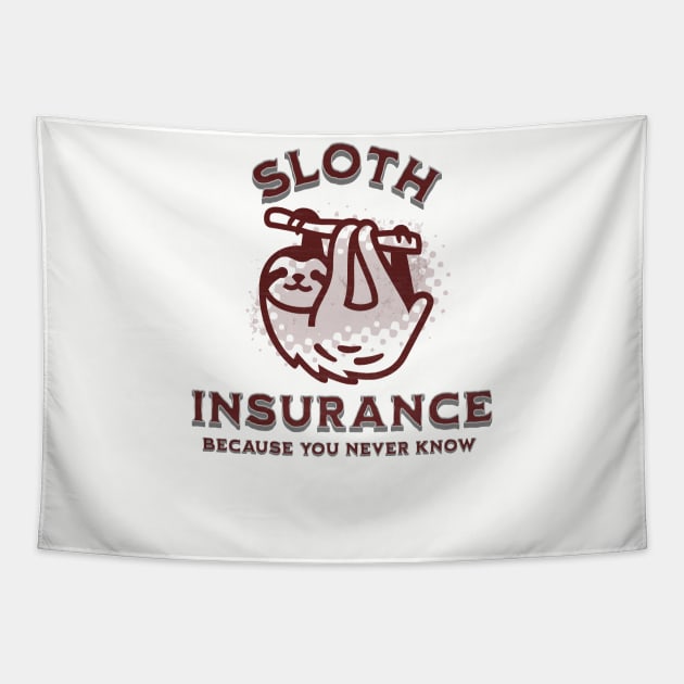 Sloth Insurance Tapestry by Farm Road Mercantile 