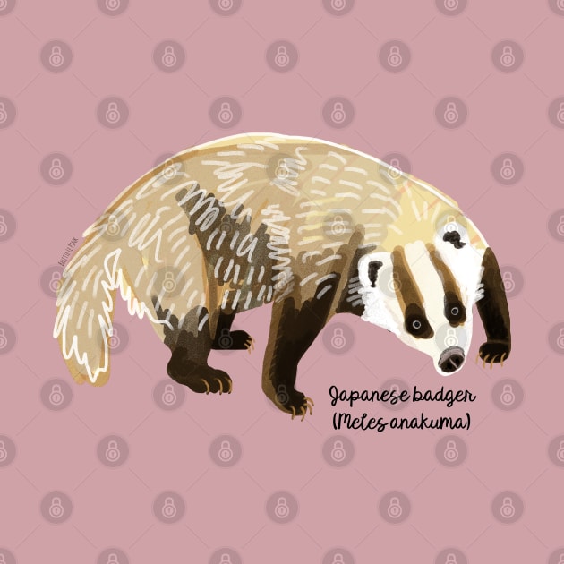 Anakuma the Japanese badger #1 by belettelepink