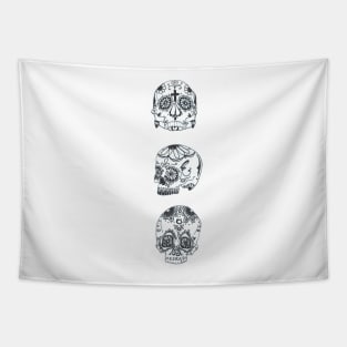 Mexican Sugar Skulls Tapestry