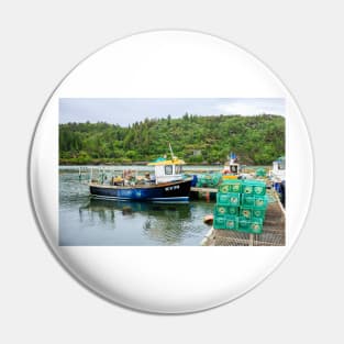 Fishing Boat in Plockton, Scotland Pin