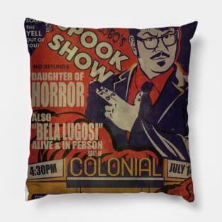 Mr. Lobo's SPOOK SHOW with DAUGHTER OF HORROR Pillow