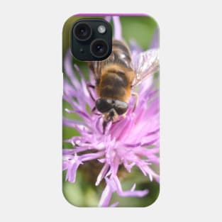 Bee On Purple Flower Phone Case