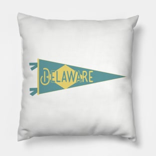 Delaware Flag Pennant Pillow