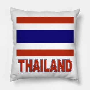 The Pride of Thailand - Thai Flag Design Pillow