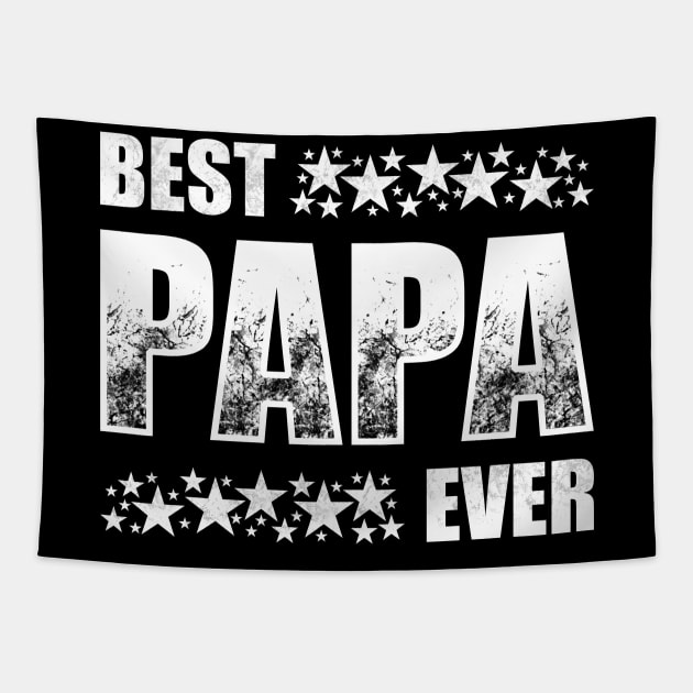 Best Papa Ever Tapestry by TeeMaruf