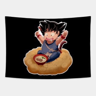 Kid Goku and the Flying Nimbus Tapestry