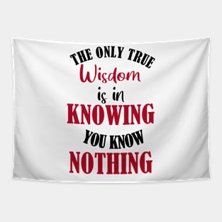 The Paradox of Wisdom: Knowing You Know Nothing Tapestry