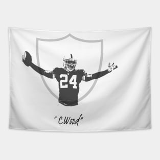 CWood Charles Woodson - Oakland Raiders Tapestry