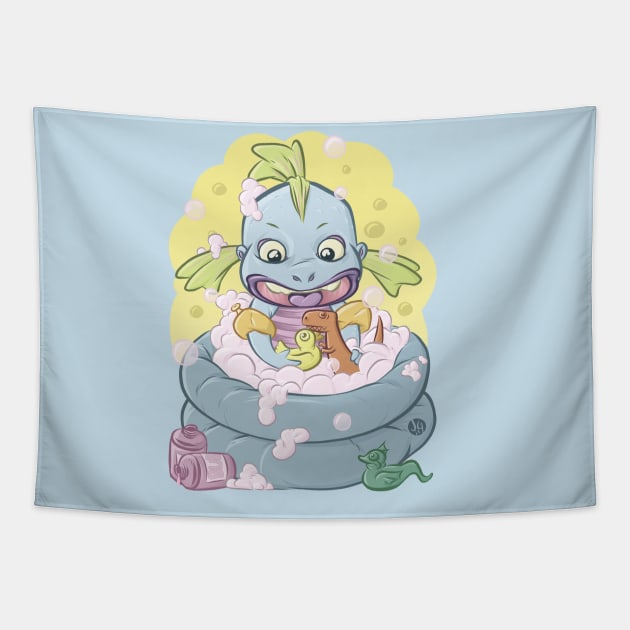 Monster Elementary - Gilda Tapestry by Broken Oar Comics