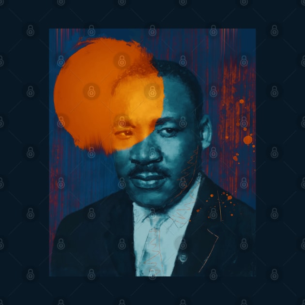 Dr. Martin Luther King Jr. Painting for MLK Day 2020 by anycolordesigns