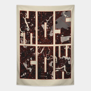 Moscow, Russia City Map Typography - Vector Tapestry