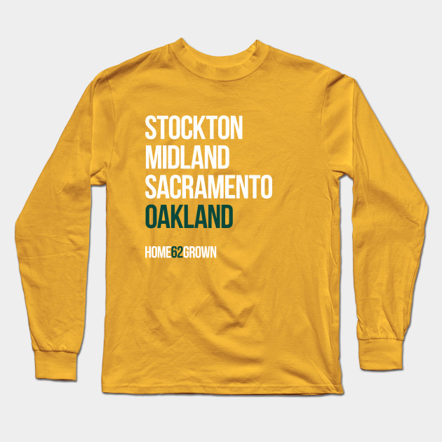 oakland a's long sleeve shirt