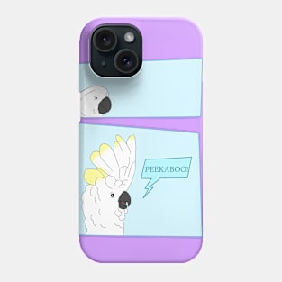 Peekaboo! - cockatoo Phone Case