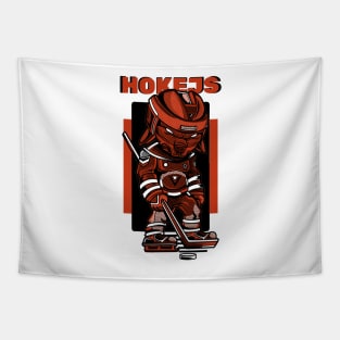 Hokejs White Tapestry